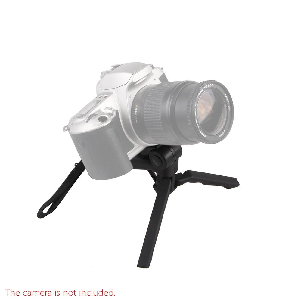 2in1 Mini Portable Folding Table-top Tripod Stand + Handheld Grip for GoPro Hero 4/3+/3/2/1 DC DSLR SLR Camera and Smartphone