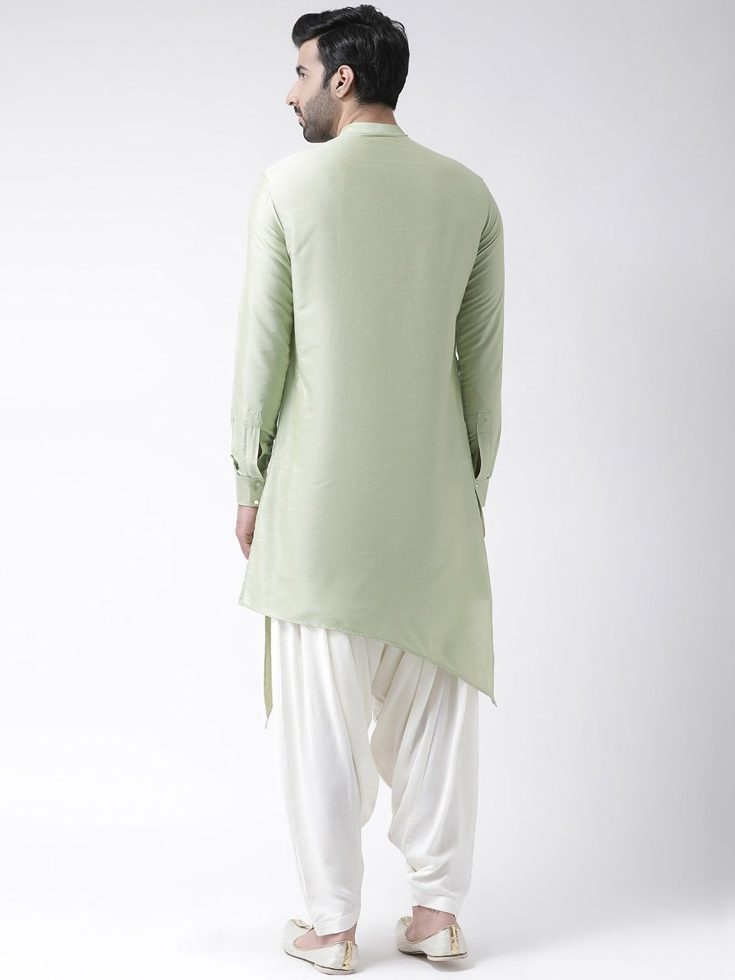 KISAH PLUS Light Green Regular Fit Kurta Bottom Set