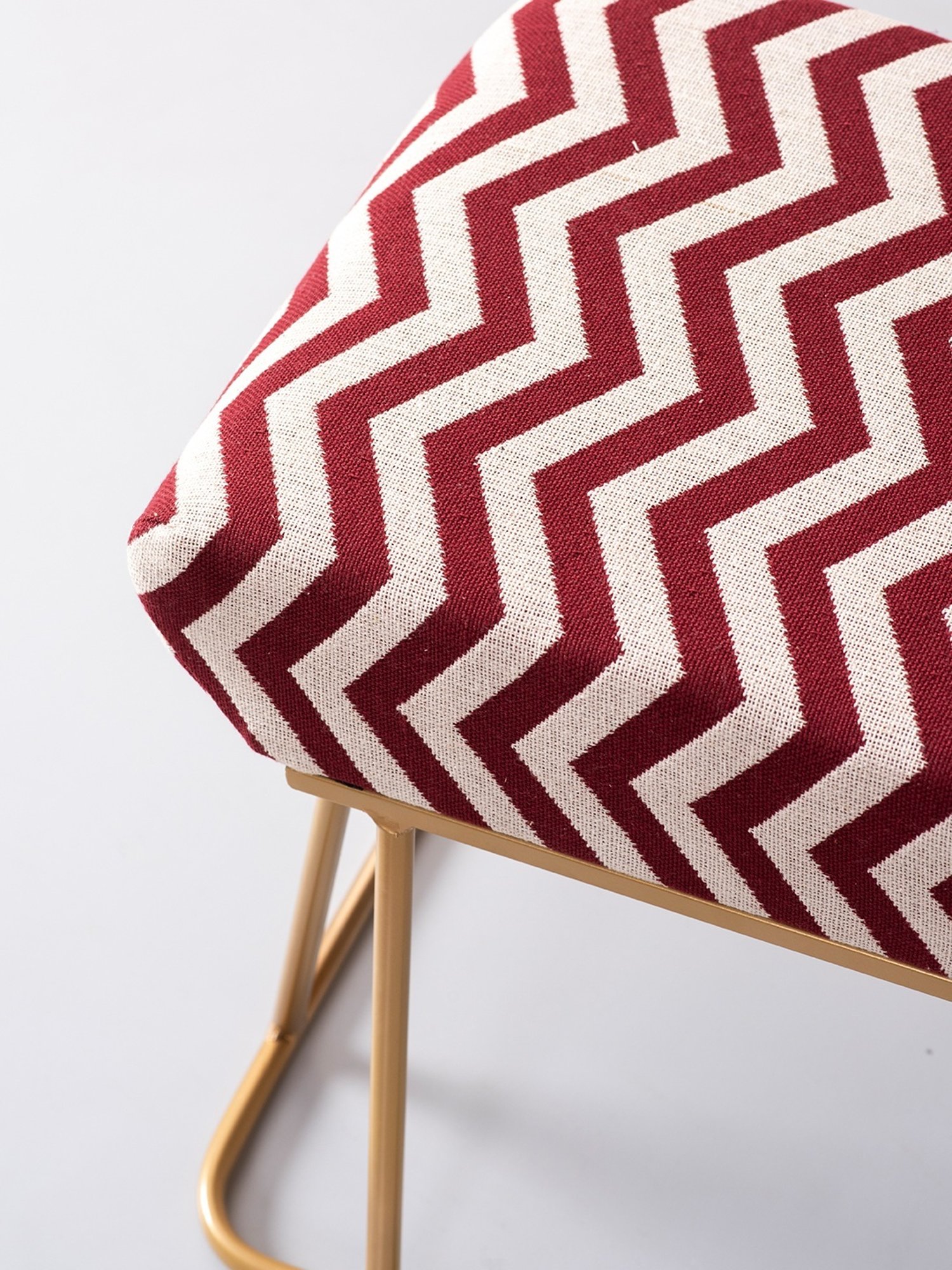 Chumbak Spring Marigold Floral Green Mango Wood Modern Trunk Storage Ottoman