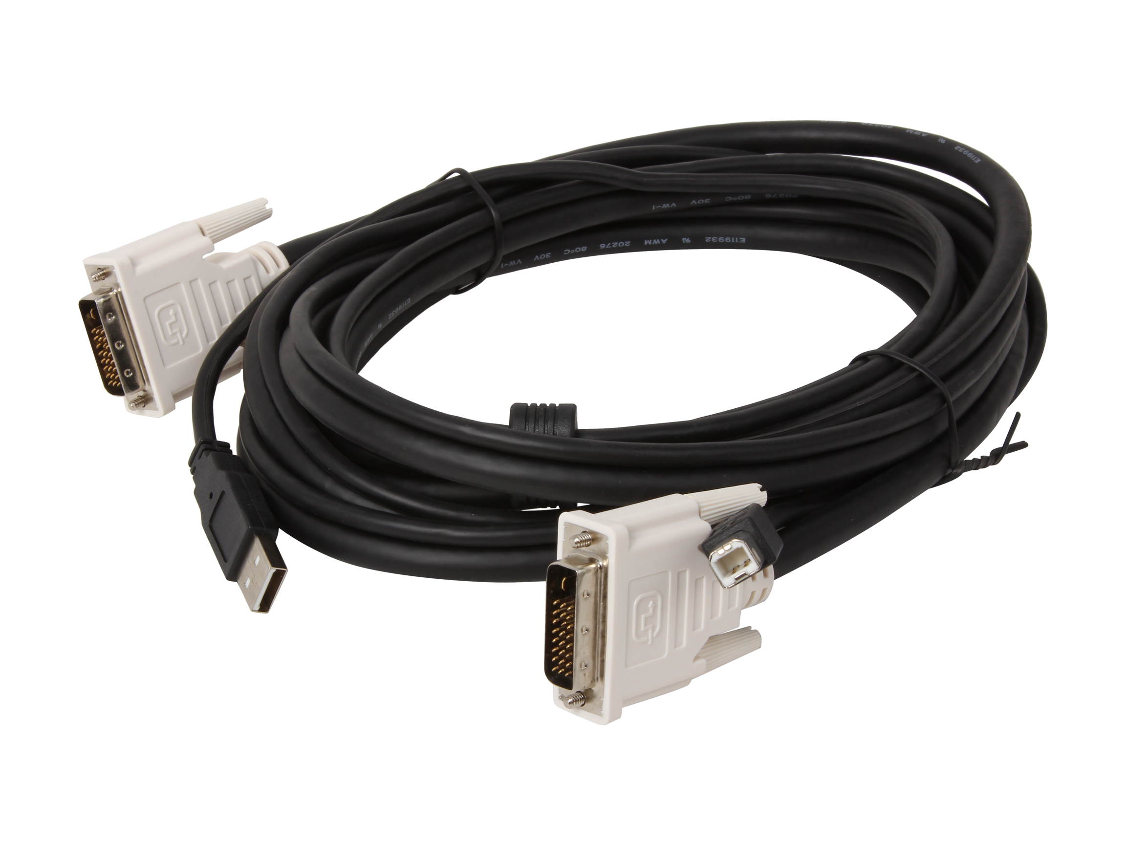 C2G/Cables To Go 14178 10 ft. 2-IN-1 DVI M/M USB A/B KVM Cable