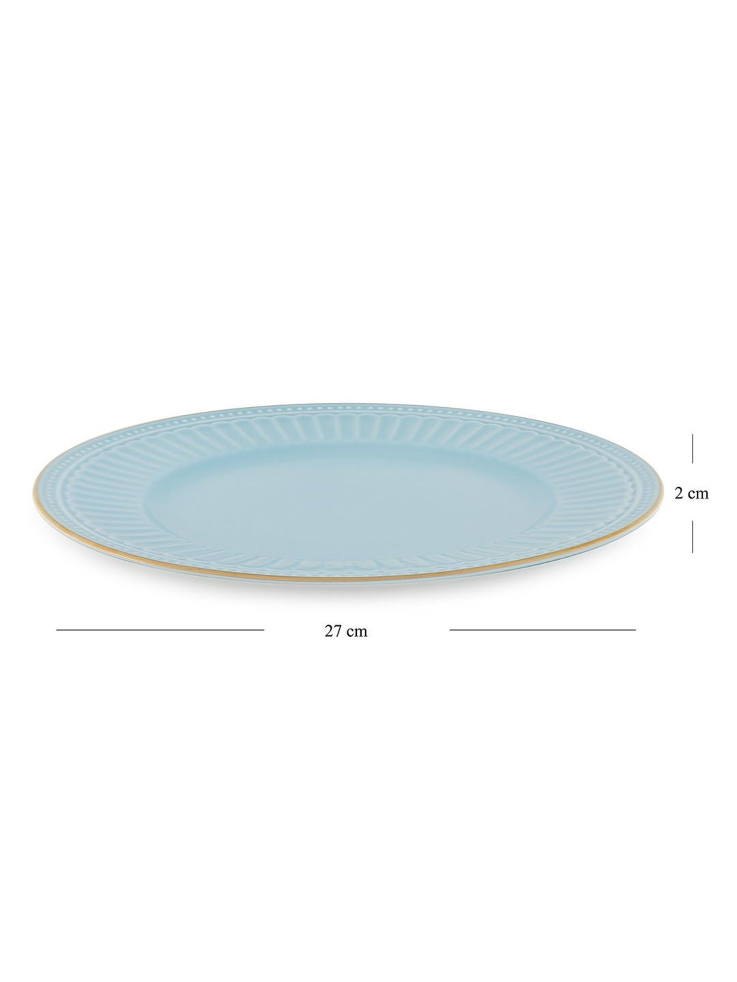 Pure Home and Living Blue Ceramic Dinner Plates