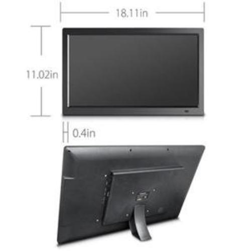 19" Smart WiFi Cloud Digital Photo Frame, free Cloud storage, real-time photos, Movie, Social Media, Browser, all apps