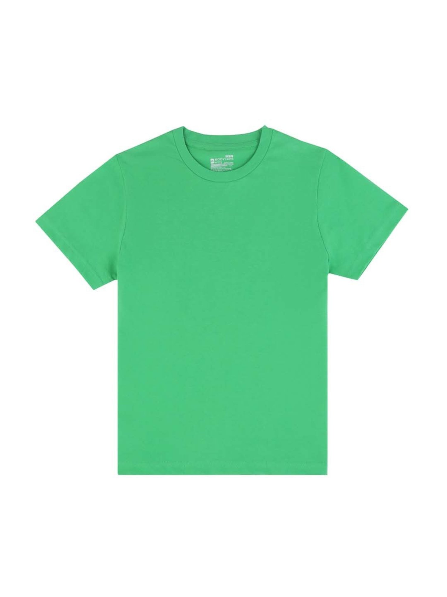 Proteens Boys Green Cotton Ragular Fit T-Shirt