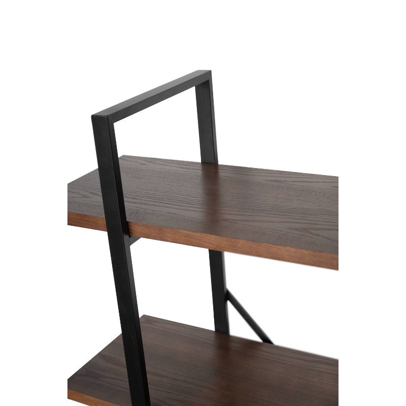 54.9" Graham 4 Shelf Etagere Bookshelf Walnut Brown - Summerland Home