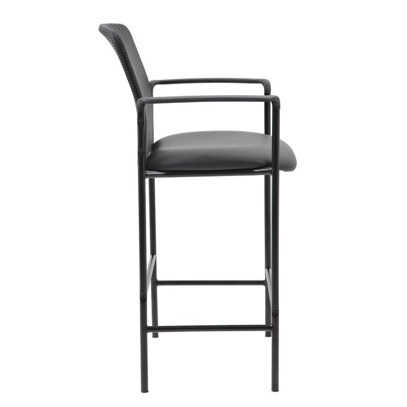 Contemporary Mesh Counter Height Barstool Black - Boss Office Products