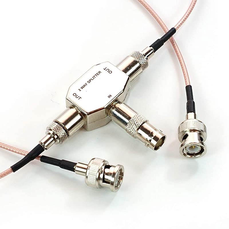 2Way Antenna Signal Splitter for Uniden RadioShack Icom Alinco AOR Scanner shortwave Radio RTLSDR Receiver BNC