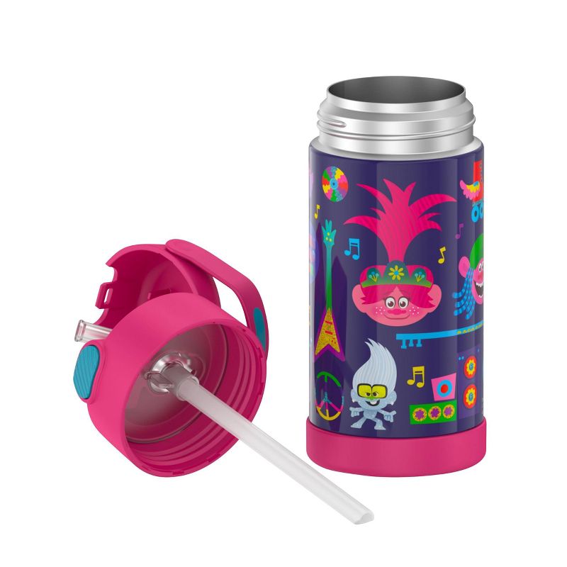 Thermos Trolls 12oz FUNtainer Water Bottle with Bail Handle - Pink