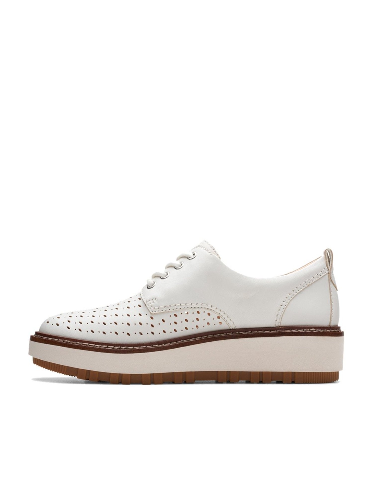 Clarks Women's OriannaW Off White Derby Shoes