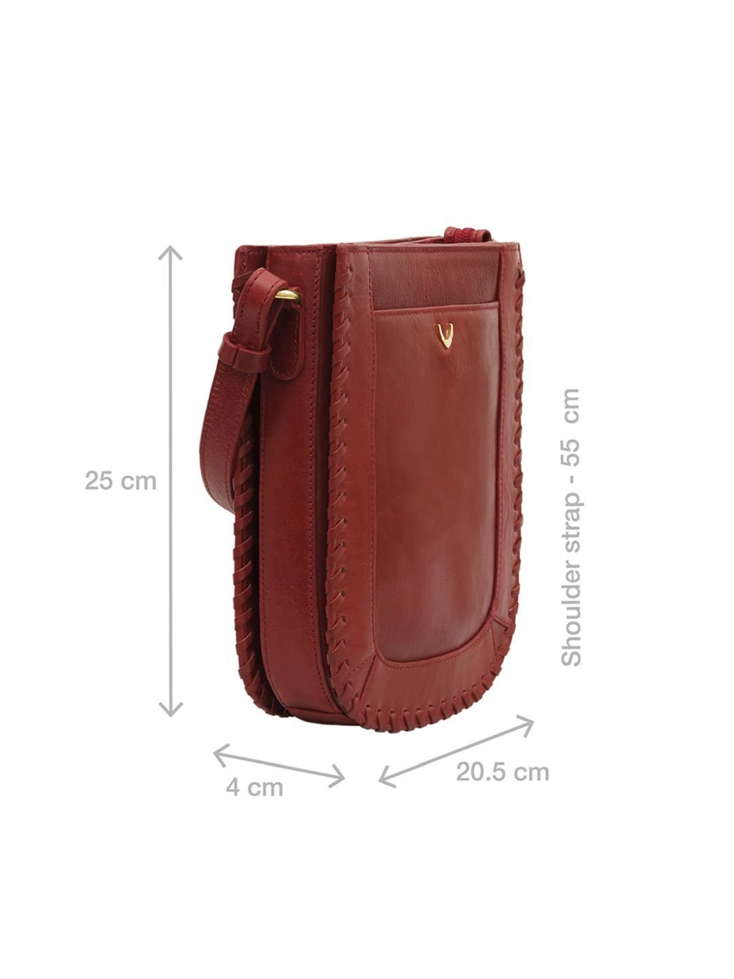 Hidesign Wabi Sabi Red Solid Medium Sling Handbag