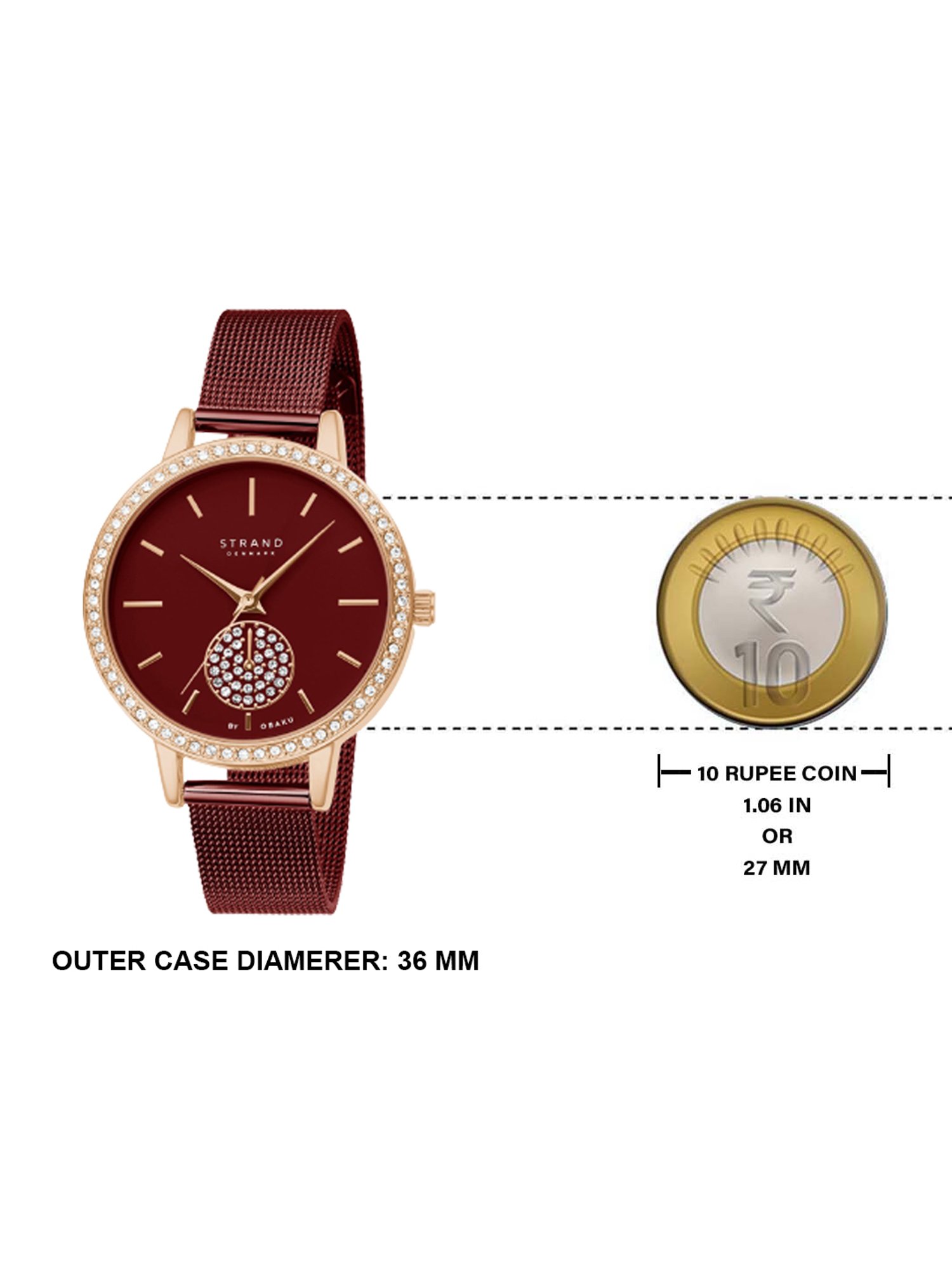 STRAND by Obaku S705LXVDMD Isla Analog Watch for Women