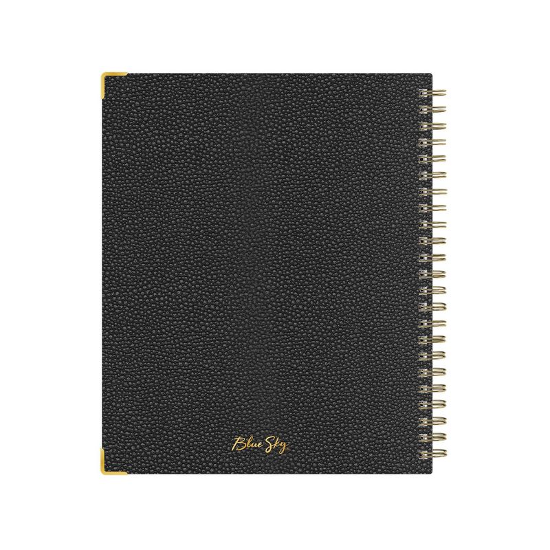 2021 Planner 7" x 9" Hard Cover Weekly/Monthly Wirebound Charcoal - Blue Sky