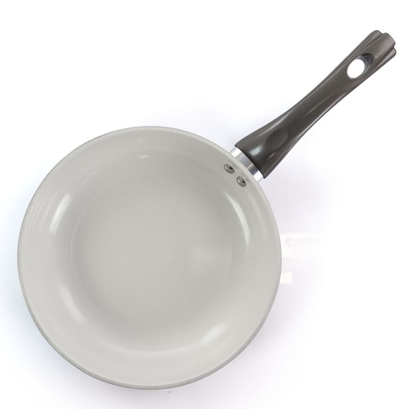 Gibson Home Hestonville 7 Piece Aluminum Nonstick Cookware Set in Grey with Bakelite Handles