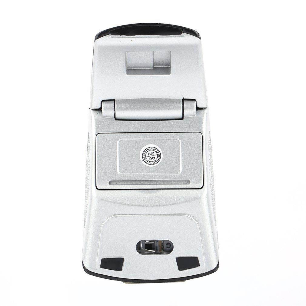 2.4G Wireless Foldable Folding Optical Mouse Mice USB Receiver for PC Laptop