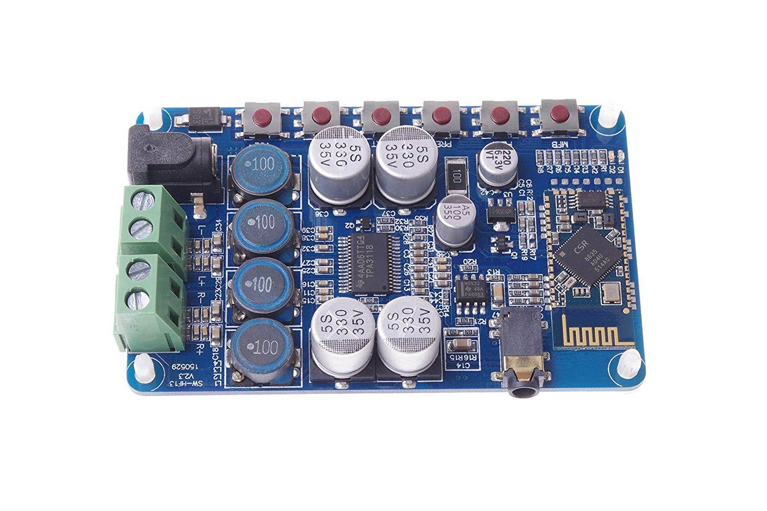 SMAKN&reg; TPA3116 Bluetooth 4.0 Receiver Stereo Power Amplifier Board 2X50W