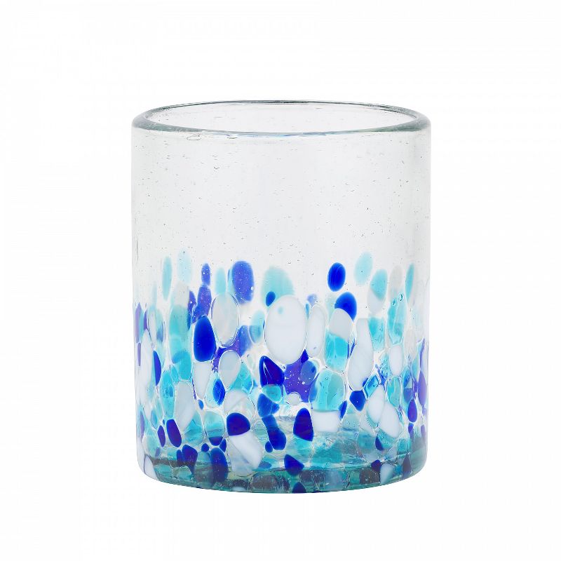 Amici Home Authentic Mexican Handmade Bahia DOF Glass, 12oz, Set of 6