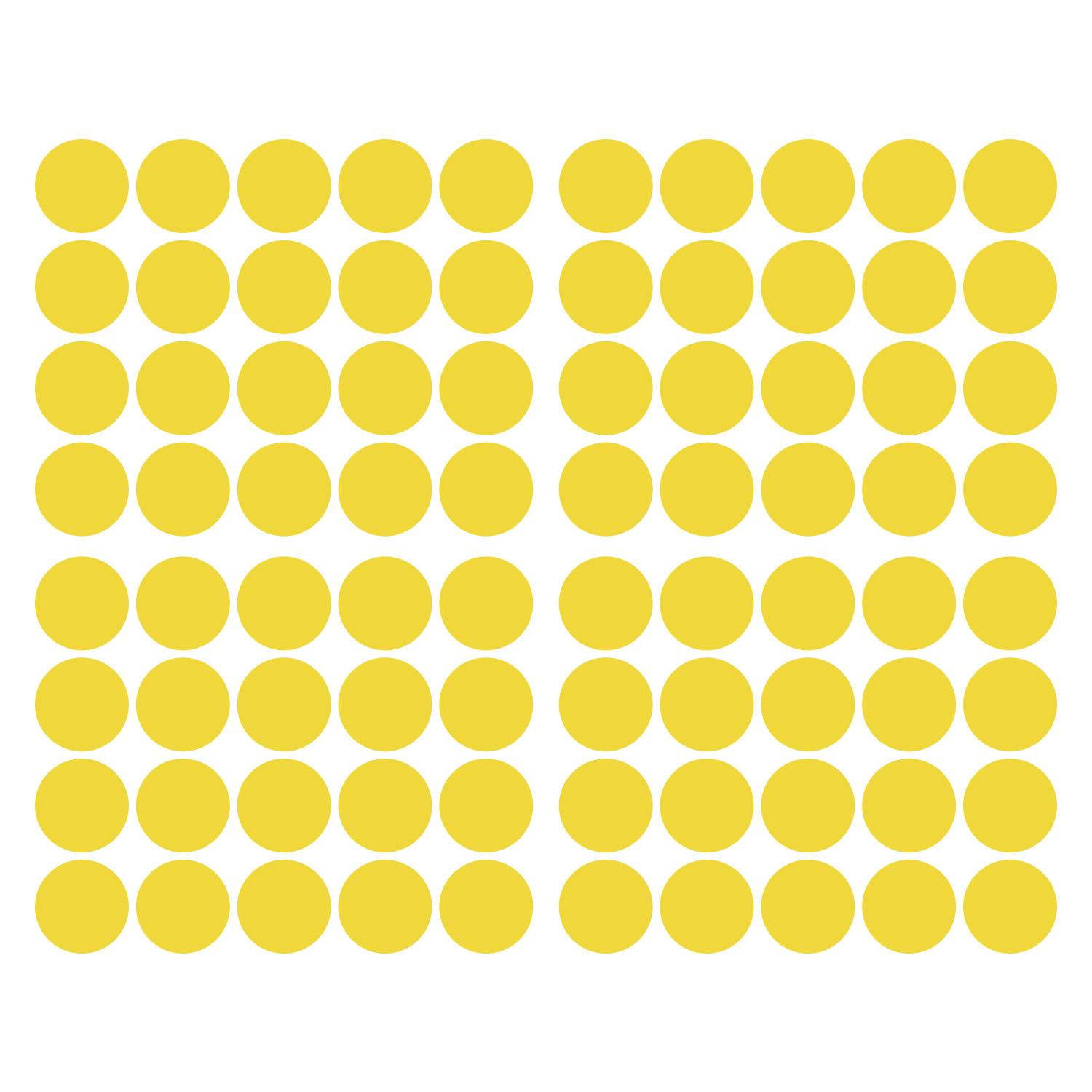 LiteMark 2 Inch Orange Dot Decals - Pack of 80