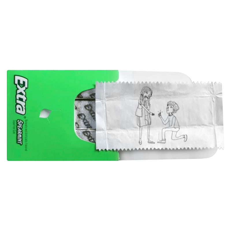Extra Peppermint Sugar Free Chewing Gum Single Pack - 15 Piece