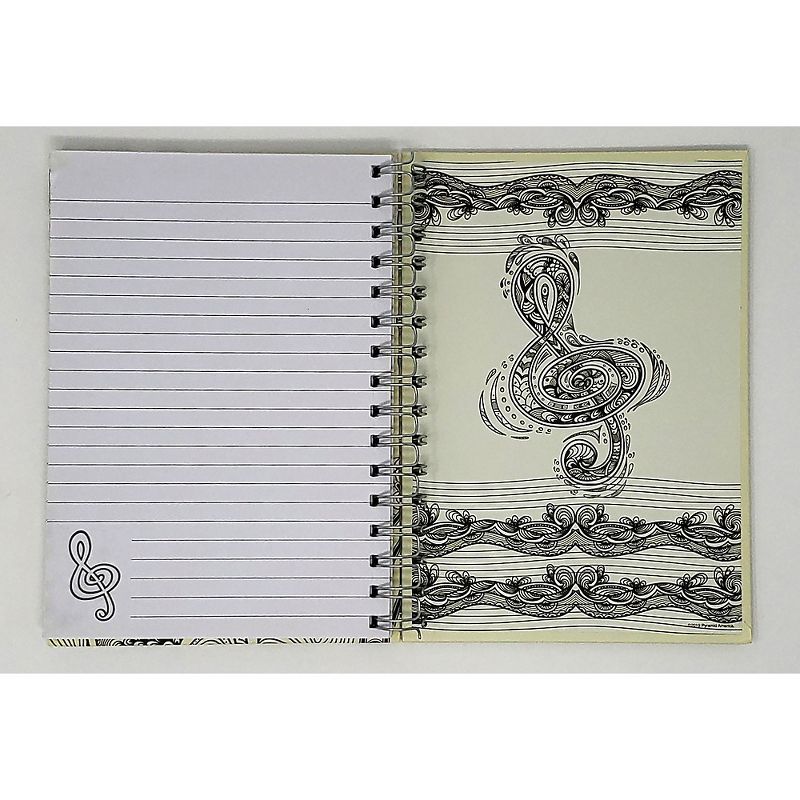 Pyramid America Music Note Line Sketch Premium Journal