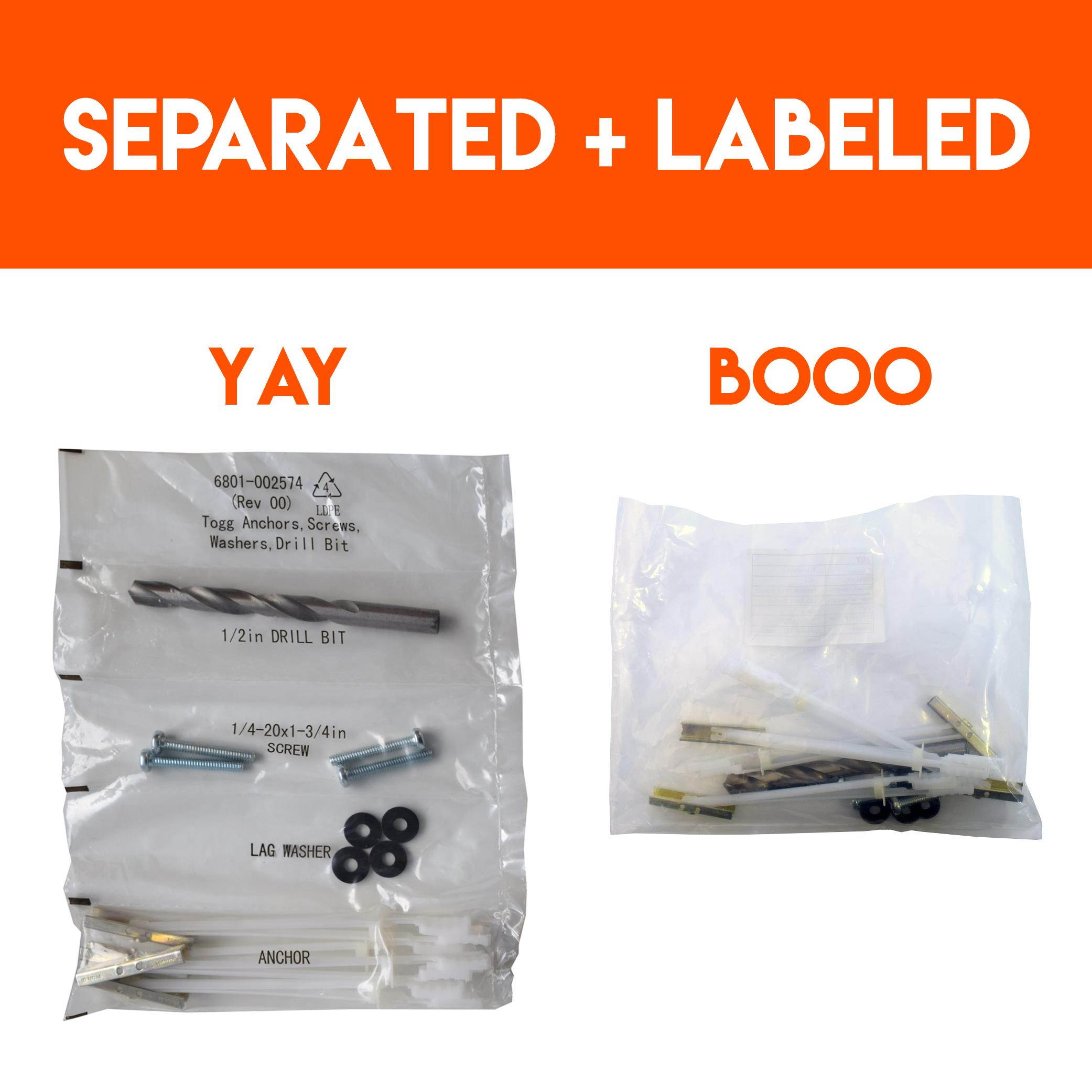 Steel Stud TV Mounting Kit For Tilt & Low Profile TV Mounts - Includes 4 Snaptoggle Anchors, Steel Drill Bit And TV Mounting Hardware