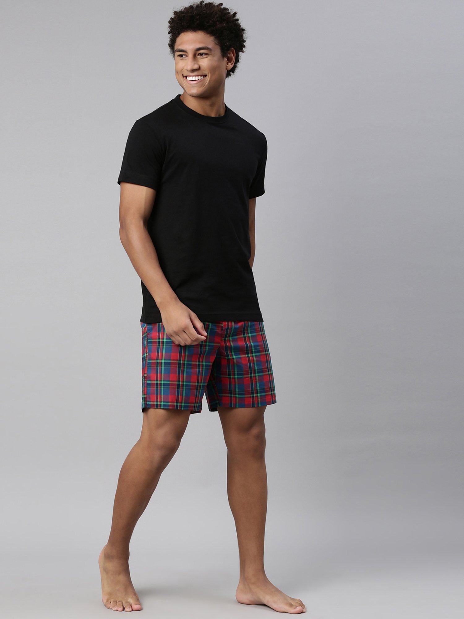 Levi's Multi Cotton Regular Fit Checks Boxers