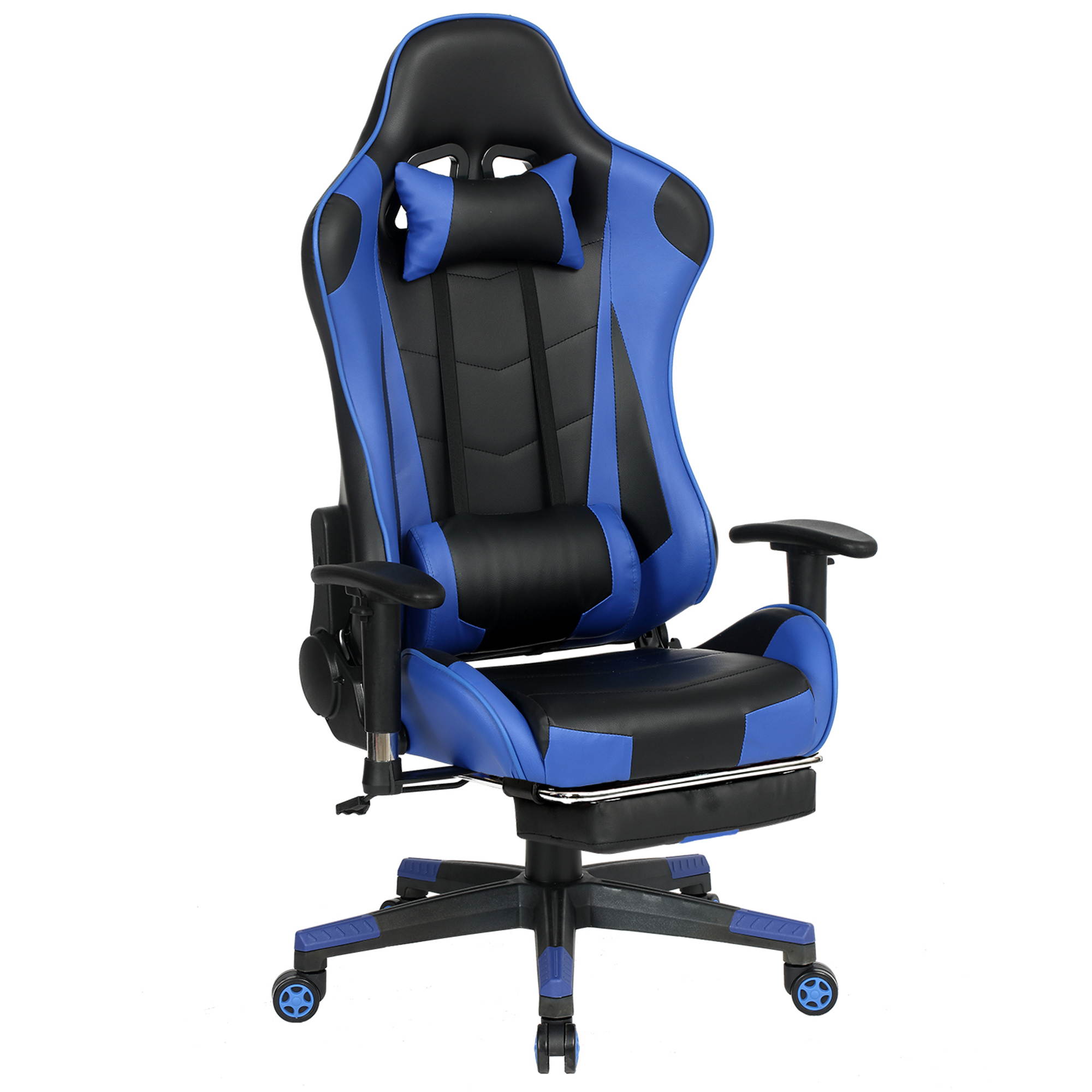 Gaming Chair Racing Office Chair Adjustable High Back Chair with Headrest and Lumbar Cushion