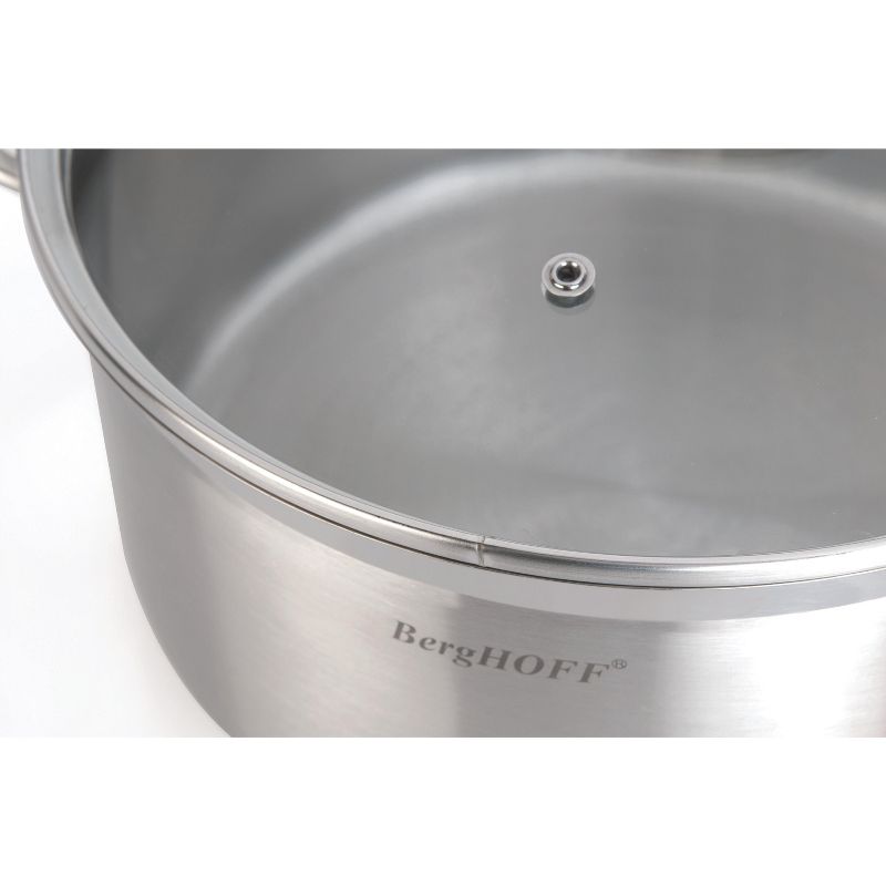 BergHOFF Bistro 9.5" 18/10 Stainless Steel Covered Stockpot 4.8 Qt