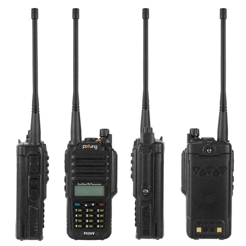 P52UV GMRS UV Dual-stage Waterproof Dual-power Tub Handheld Walkie-Talkie