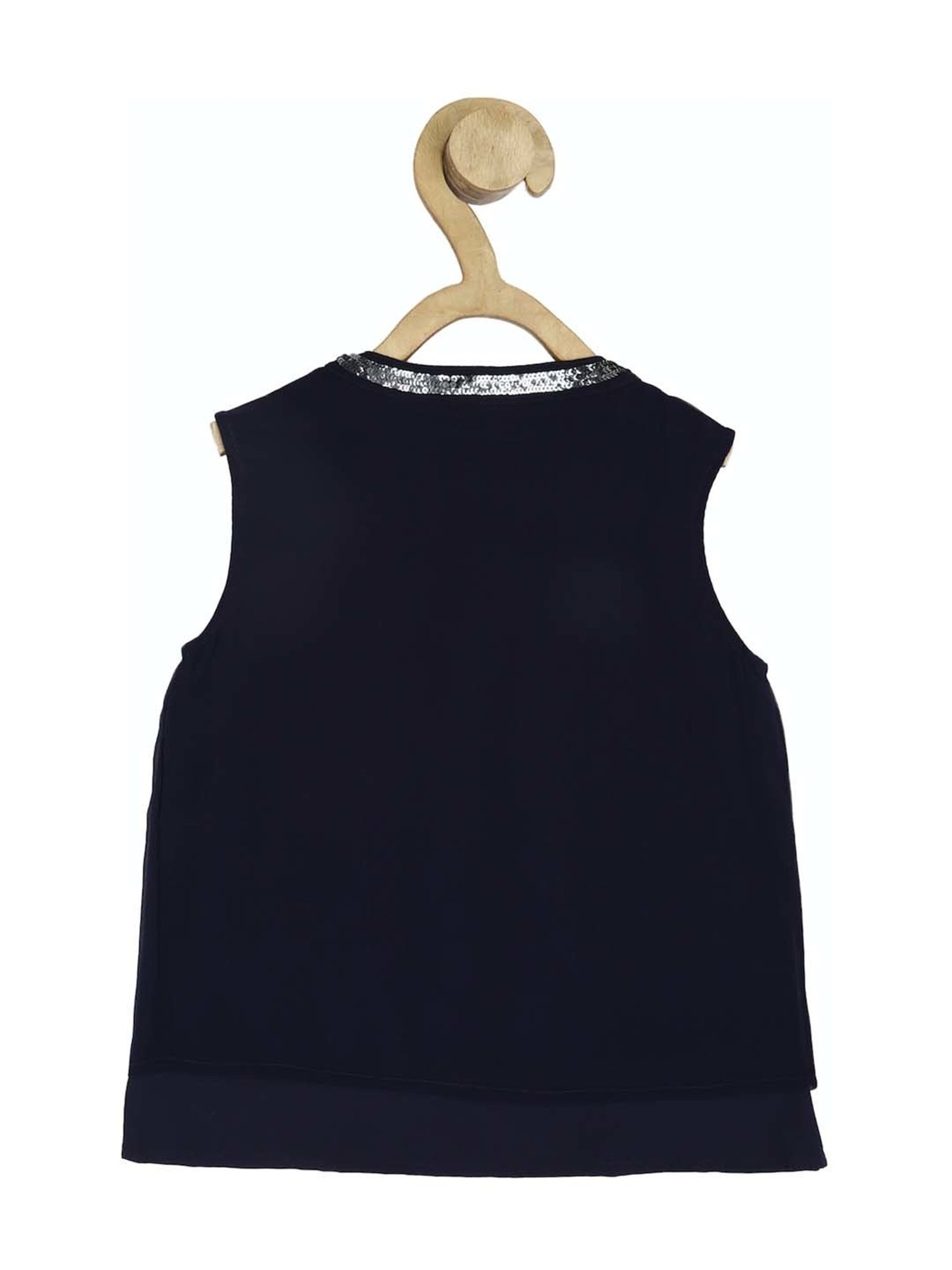 Allen Solly Junior Navy Embellished Top
