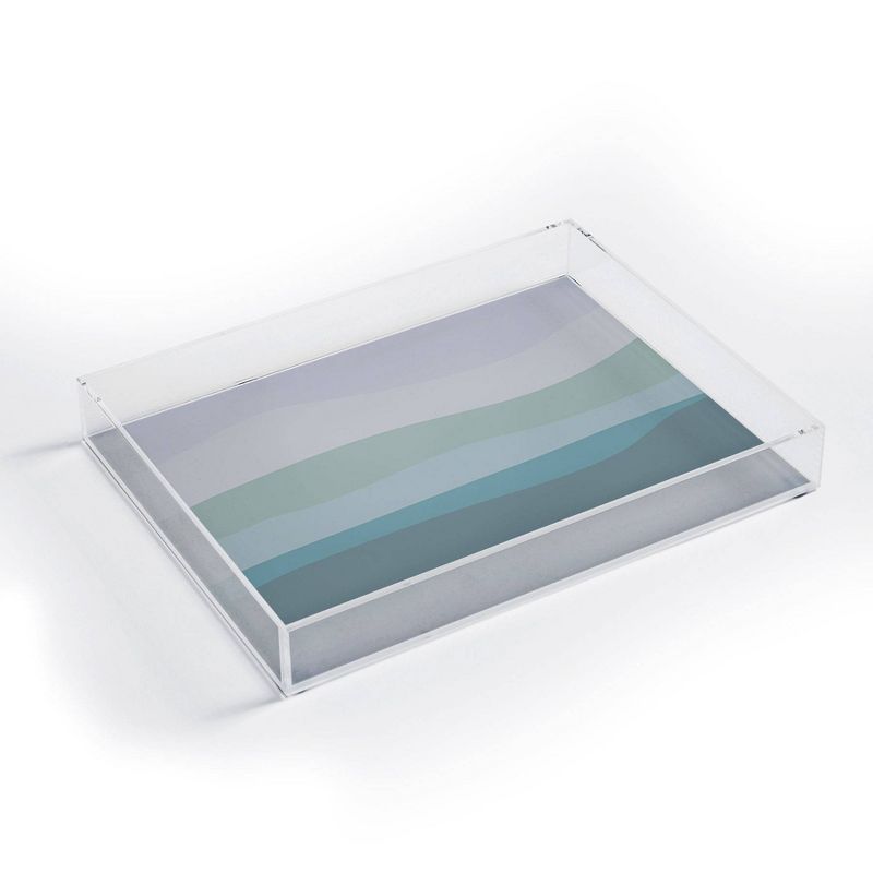 17" x 14" Acrylic June Journal Calming Ocean Waves Tray - society6