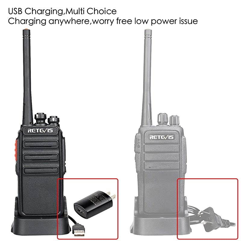 H-777S Long Range Walkie Talkies,2 Way Radios for Adults,Rechargeable Two Way Radio,VOX Hands Free Durable Strong Signal,Security Church School Business (10 Pack)