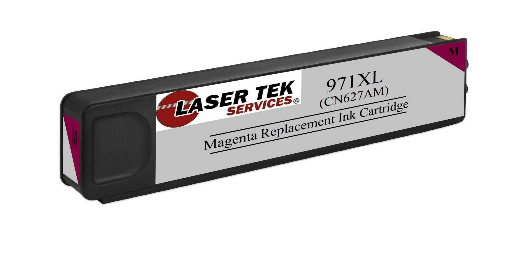 Laser Tek Services&reg; 6 Pack High Yield HP 971XL Remanufactured Replacement Inks(2 CN626AM, 2 CN627AM, 2 CN628AM)