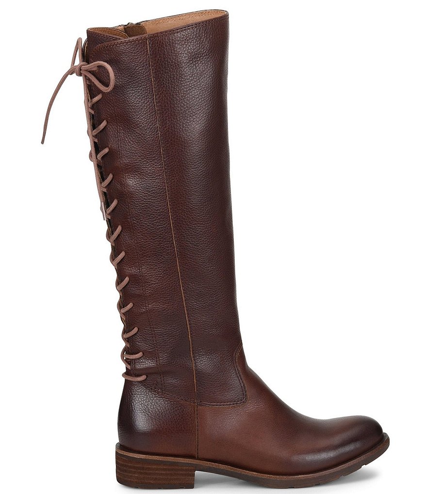 Sofft Sharnell II Waterproof Leather Lace-Up Back Tall Boots