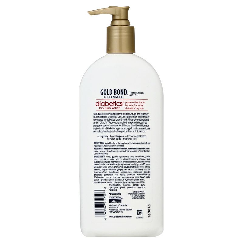 Unscented Gold Bond Diabetic Hand and Body Lotions - 13oz