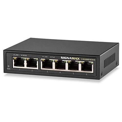 SIGNAMAX SC10110 C-100 4 Port Gigabit PoE+ Switch