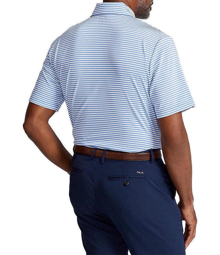 Polo Ralph Lauren RLX Golf Classic-Fit Stripe Performance Stretch Short-Sleeve Polo Shirt
