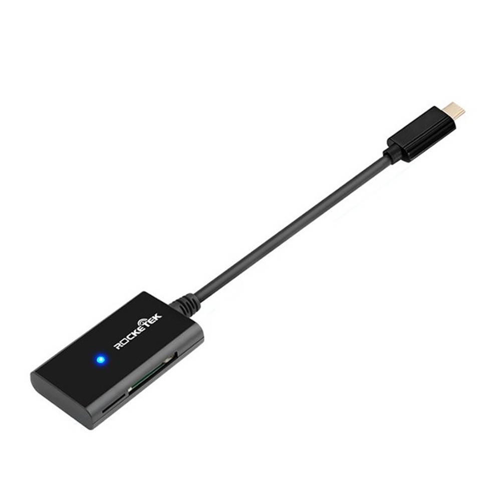 Rocketek Type-c 4 Ports Camera Card TF Memory Card Reader OTG for Mobile Phone