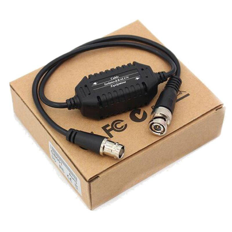 Coaxial Video Ground Loop Isolator Balun BNC Male to Female for CCTV Camera Elec-Mall -