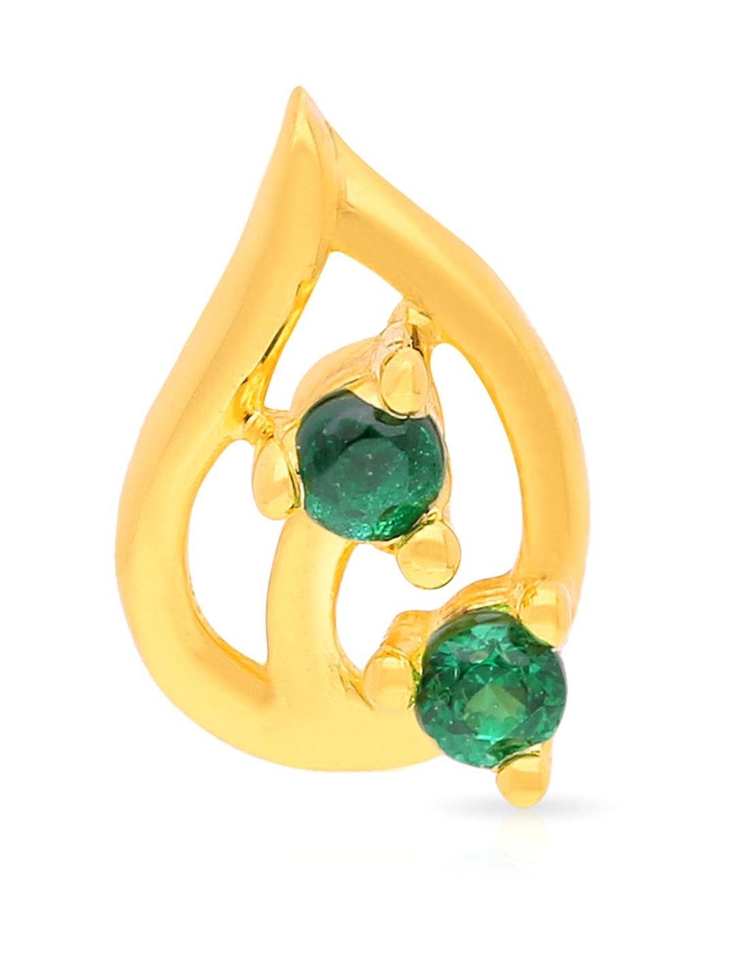 Malabar Gold and Diamonds 22k Gold Nosepin for Women