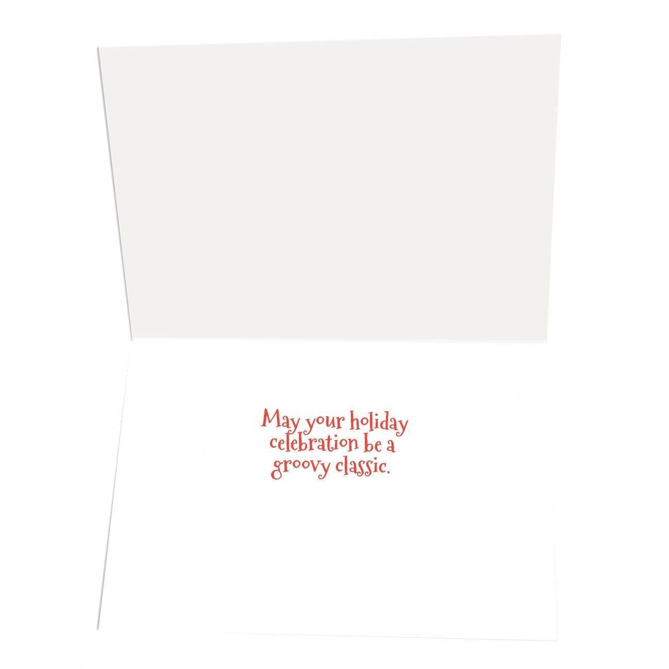 Santa Goes Retro - 18 Cards & Envelopes - Santa's Peace 1960's Peace Bus