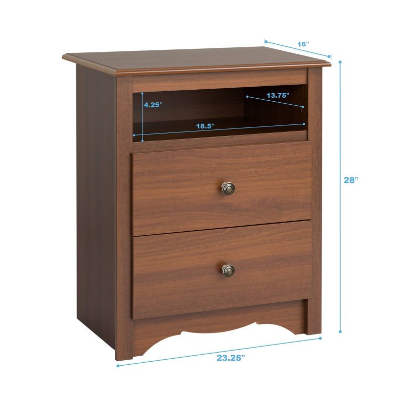 Open Shelf Nightstand Cherry - Monterey