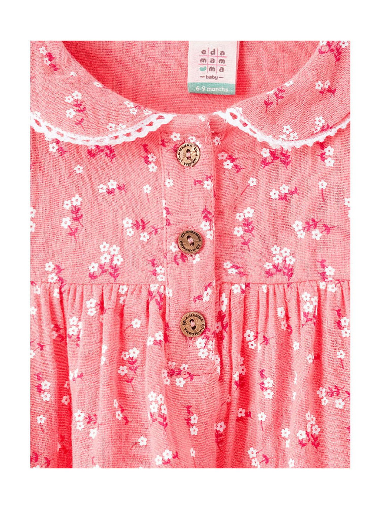 Ed-a-Mamma Baby Pink Floral Print Dress