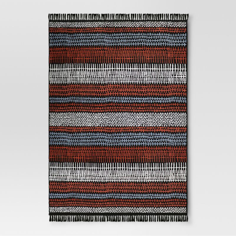 Drawn Stripe Warm Outdoor Rug - 7'x10' - Project 62™