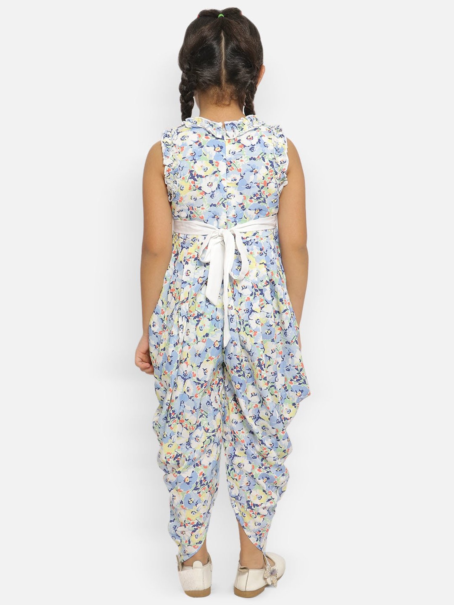 Nauti Nati Kids Multicolor Floral Print Jumpsuit