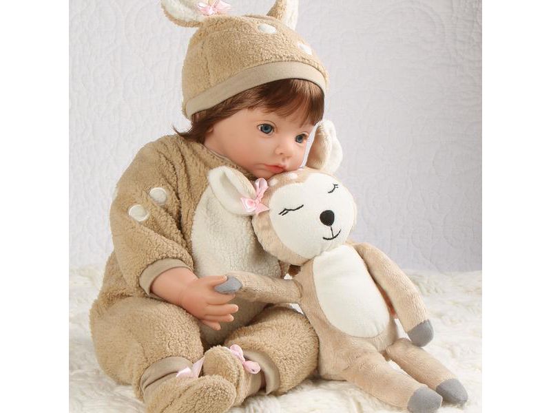 Paradise Galleries Reborn Toddler Girl - Dearly Loved, 19 inch Realistic Doll in GentleTouch Vinyl & Weighted Body, 5-Piece Gift Set