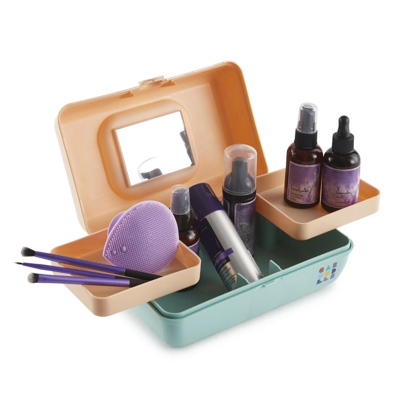 Retro Caboodles Pretty in Petite- Peach/ Seafoam