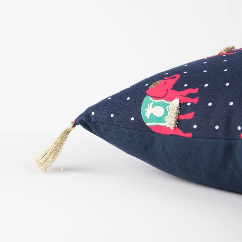 Simply Southern Animal Print Throw Pillow Indigo - Rizzy Home