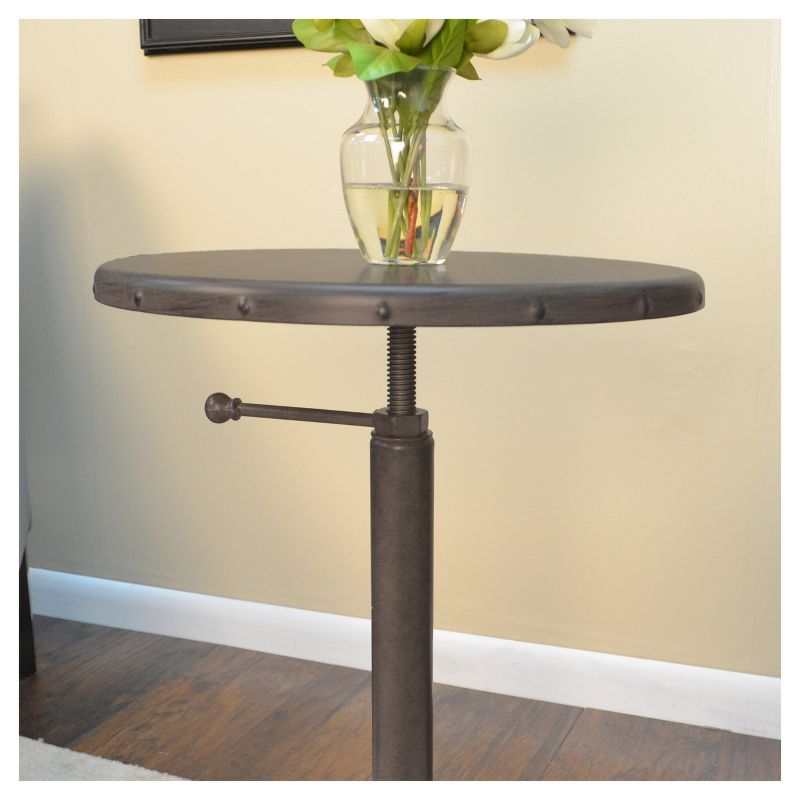 Oslin Restoration Adjustable Accent Table - Industrial - Carolina Chair and Table