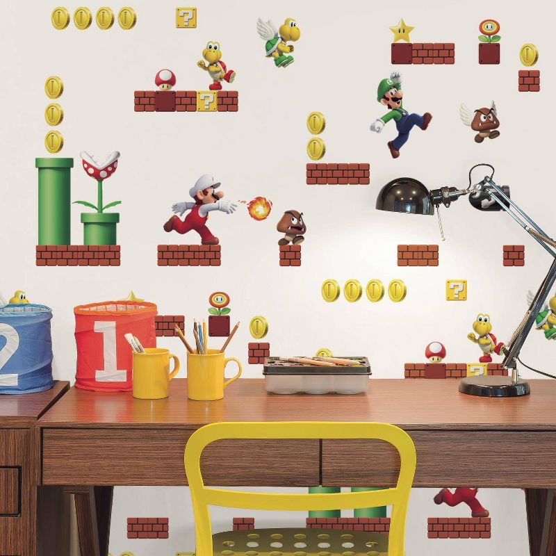 Nintendo Super Mario Peel and Stick Wallpaper - Roomates