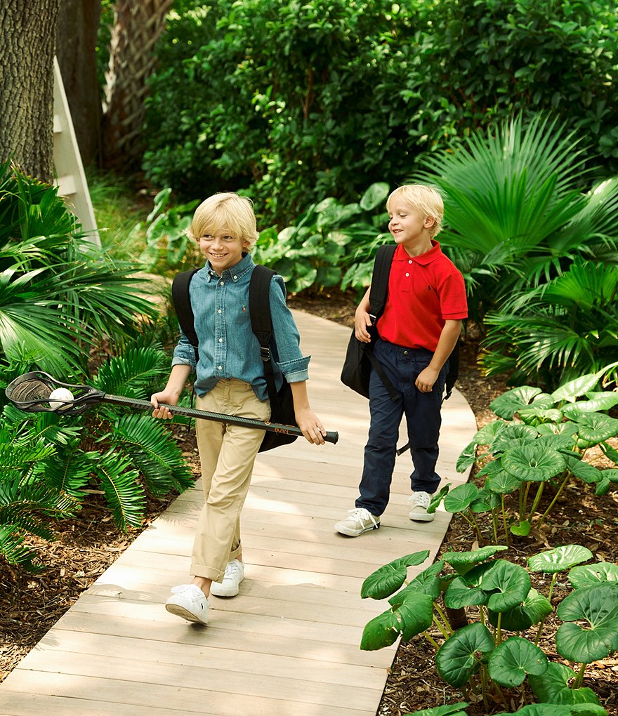 Nautica Big Boys 8-20 Short-Sleeve Vertical Logo Polo