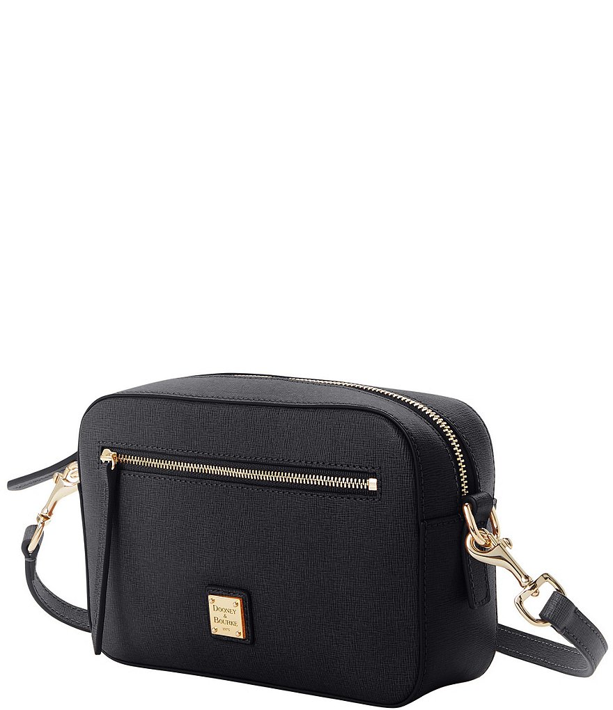 Dooney & Bourke Saffiano Collection Leather Camera Top Zip Crossbody Bag